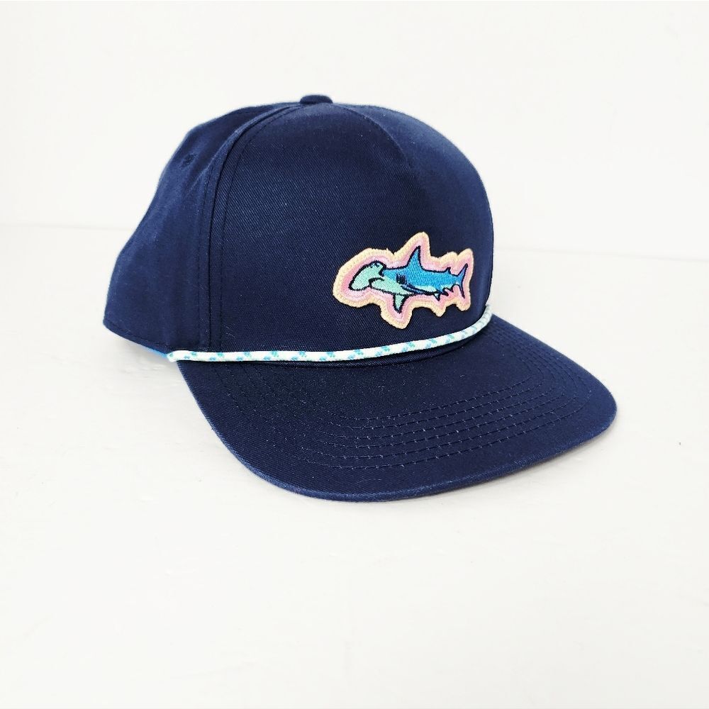 Chubbies The Shark Nylon Cord Hat Navy Blue New